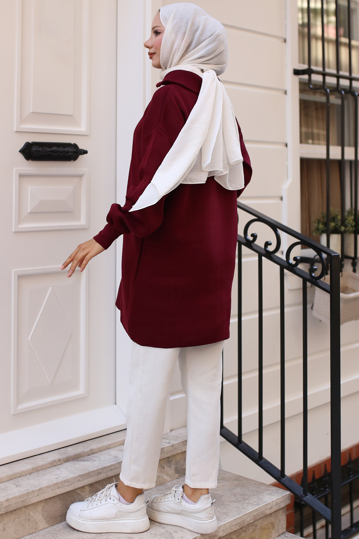 Triko Tunik Bordo 11043-10 Triko Tunik Bordo 11043-10