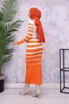 Balıkçı Yaka Triko Elbise Oranj 6041 Balıkçı Yaka Triko Elbise Oranj 6041