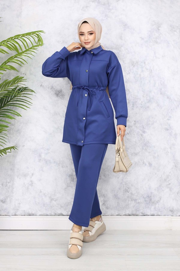 Scuba Tesettür Takım İndigo 4567