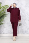 Fermuarlı İkili Takım Bordo 3344 Fermuarlı İkili Takım Bordo 3344
