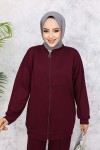 Fermuarlı İkili Takım Bordo 3344 Fermuarlı İkili Takım Bordo 3344