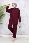 Fermuarlı İkili Takım Bordo 3344 Fermuarlı İkili Takım Bordo 3344