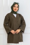 Yandan Bağmalı Kimono Haki 2147 Yandan Bağmalı Kimono Haki 2147