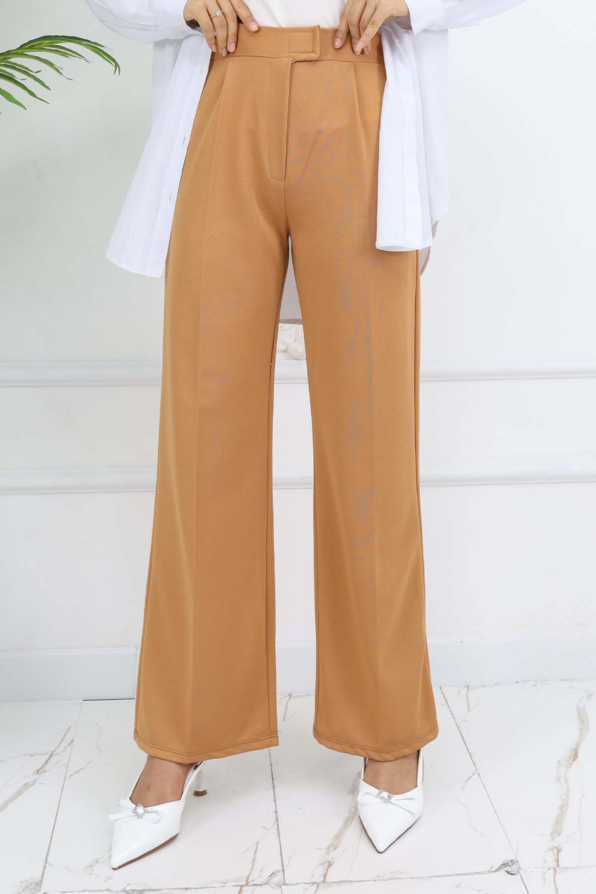 Bol Paça Palazzo Pantolon Camel 3044 Bol Paça Palazzo Pantolon Camel 3044
