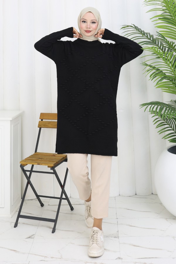 Triko Kazak S3019 Siyah