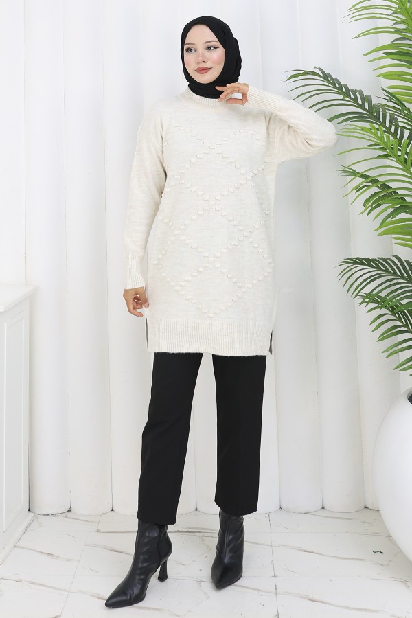 Triko Kazak S3019 Taş Rengi