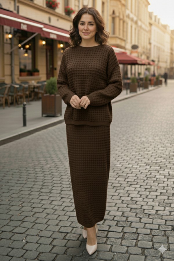 Triko Takım R4480 Kahverengi