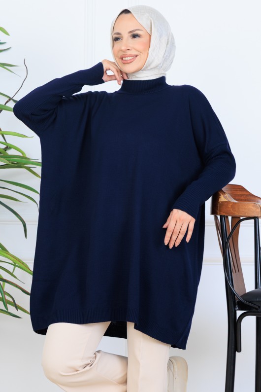 Triko Tunik N7083 Lacivert