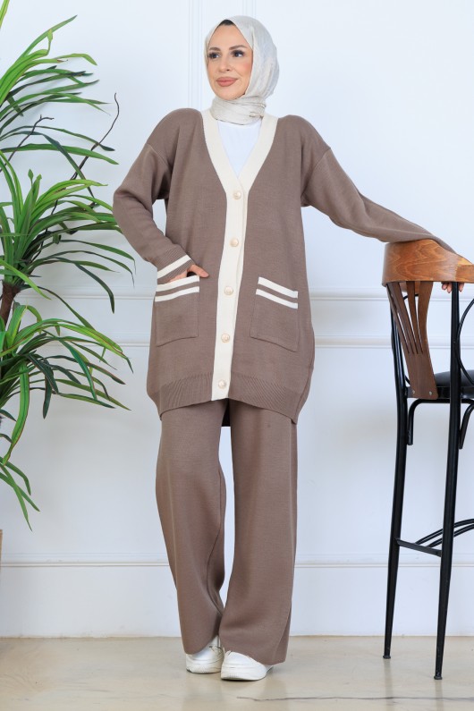 Cepli Triko Takım N7068 Vizon