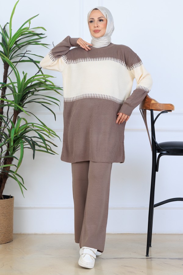 Triko Takım N7060 Vizon