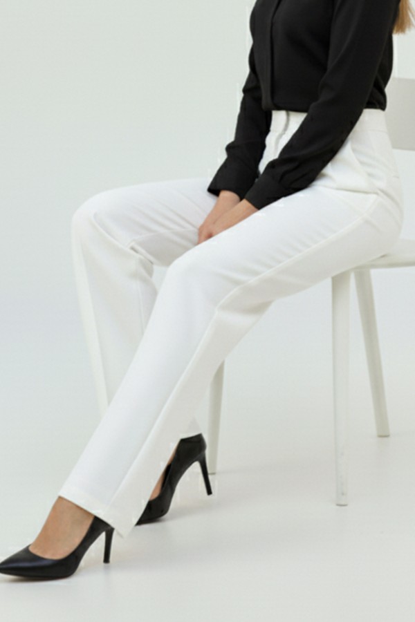 Cepli Palazzo Pantolon A1107 Beyaz