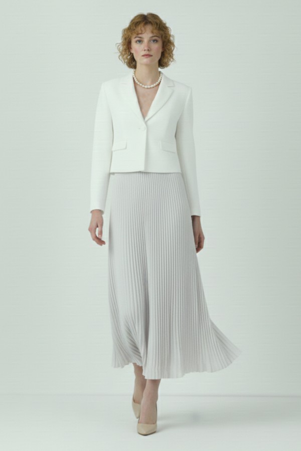 Piliseli Etek 4560 Taş Rengi