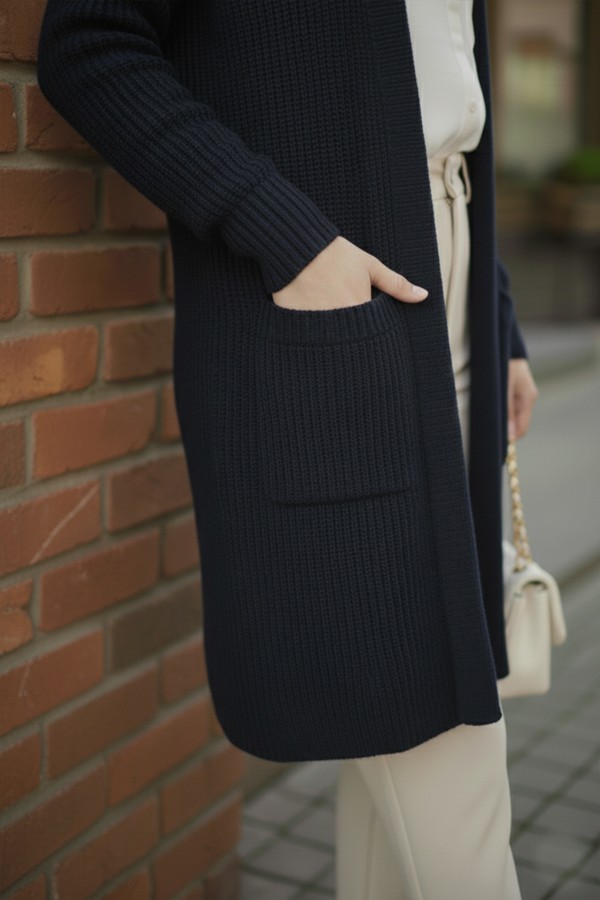 Cepli Triko Hırka R4442 Lacivert