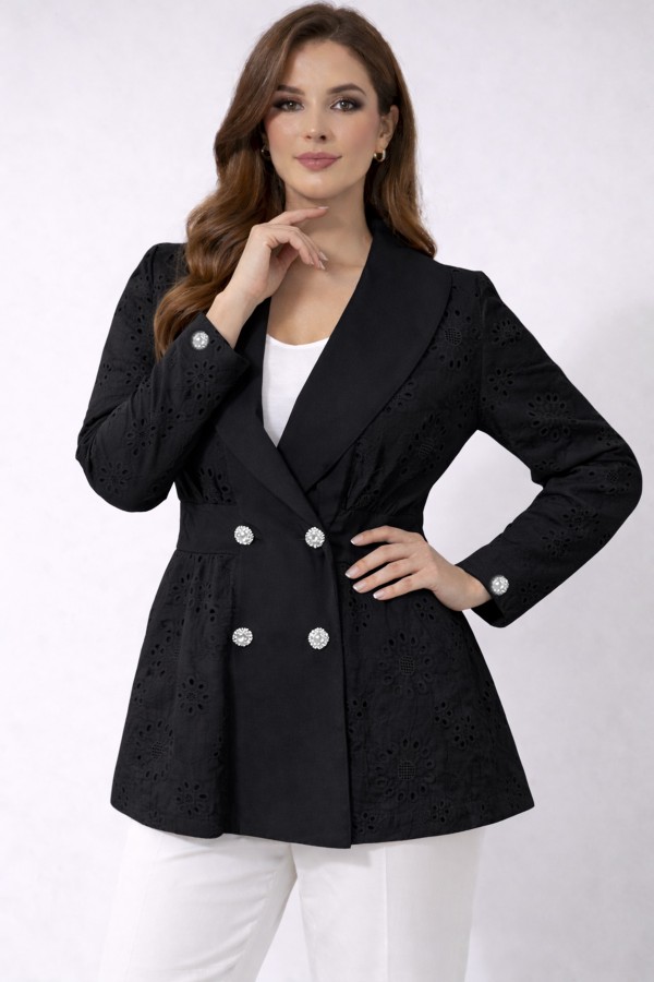 Fisto Ceket A3017 Siyah