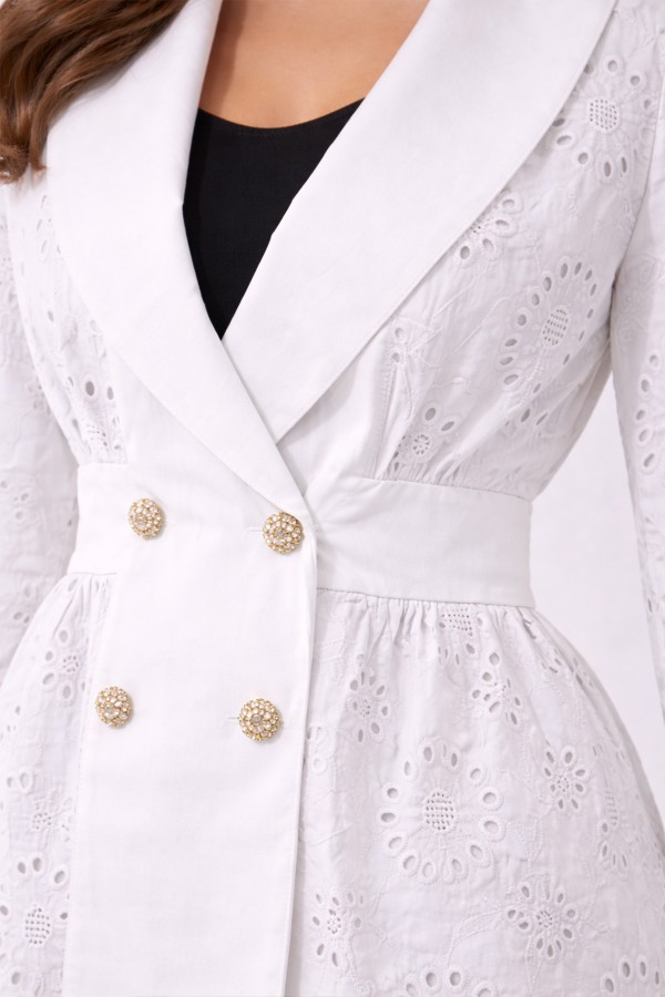 Fisto Ceket A3017 Beyaz Fisto Ceket A3017 Beyaz