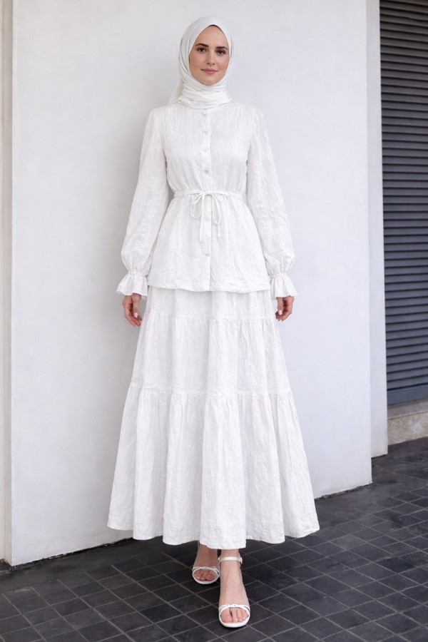 Fisto İi̇kili Takım A3019 Beyaz