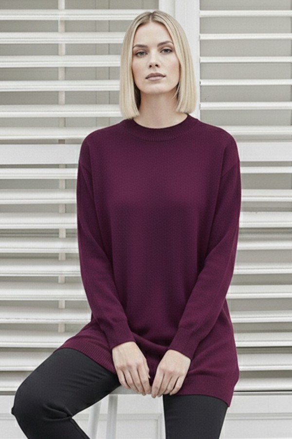 Tesettür Tunik N3177 Bordo