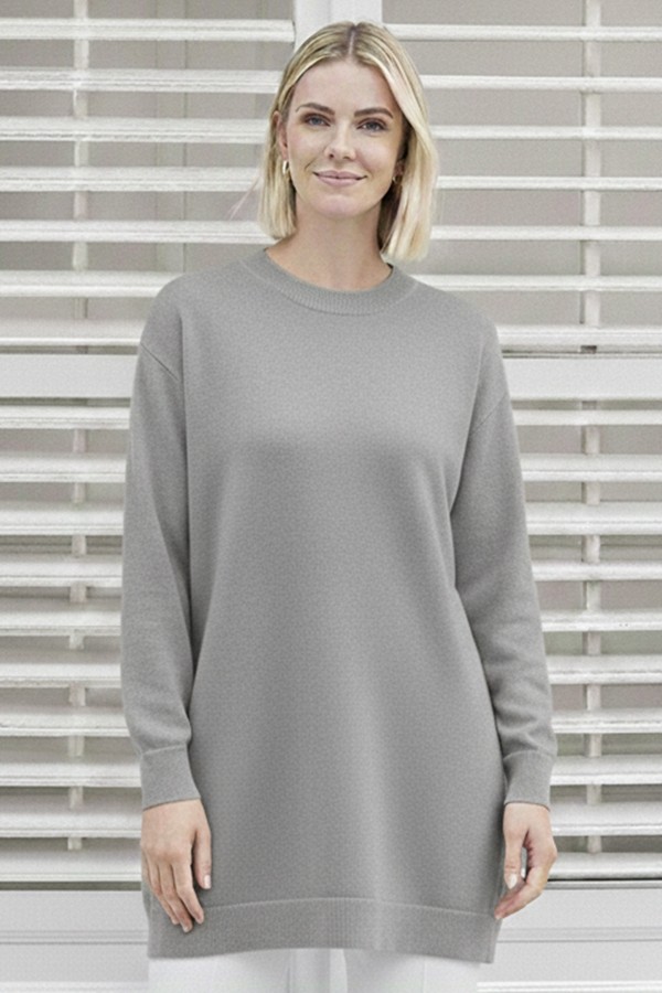 Tesettür Tunik N3177 Gri