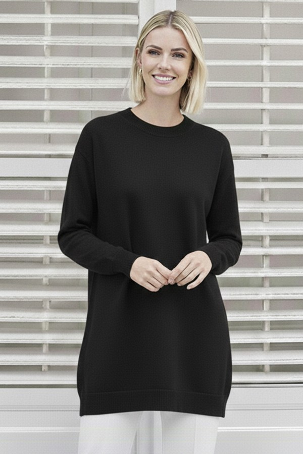 Tesettür Tunik N3177 Siyah