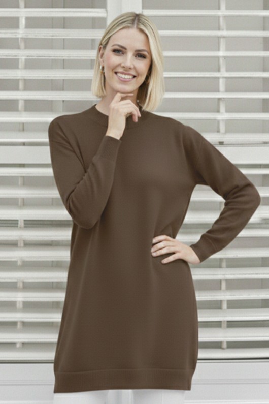 Tesettür Tunik N3177 Vizon