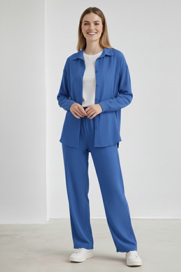 Keten İkili Takım B6710 İndigo Keten İkili Takım B6710 İndigo