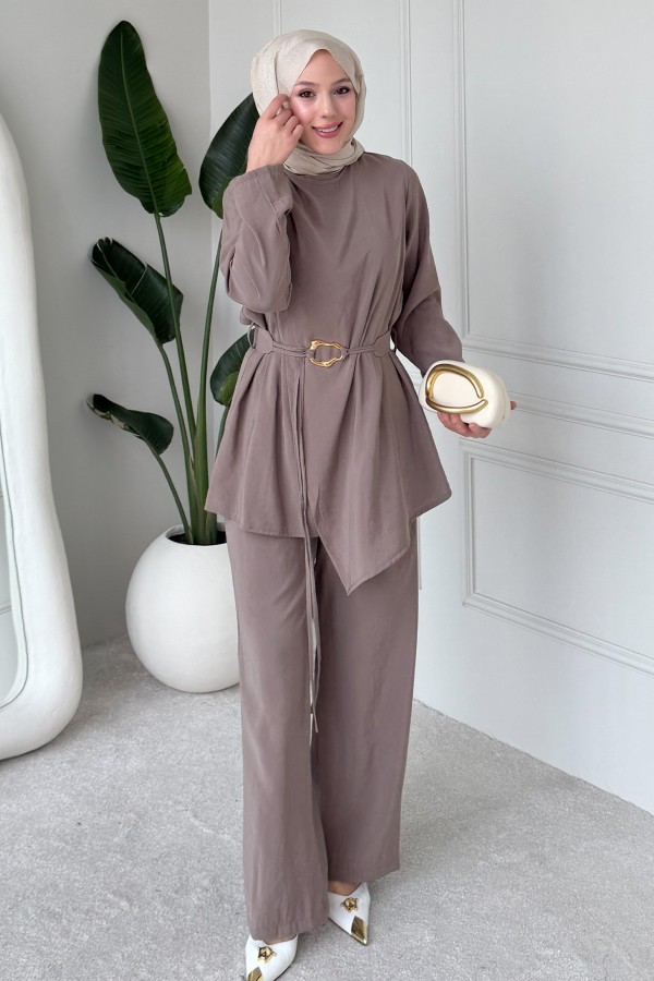 Tokalı İkili Takım M3004 Vizon Tokalı İkili Takım M3004 Vizon