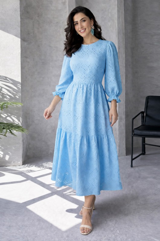 Fisto Elbise A1430 Mavi