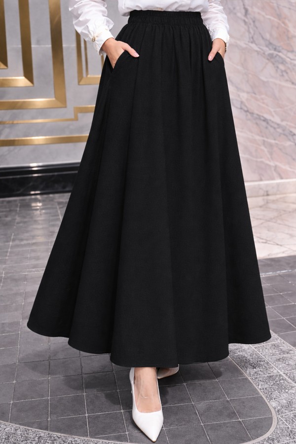 Çilek Etek N217 Siyah Çilek Etek N217 Siyah