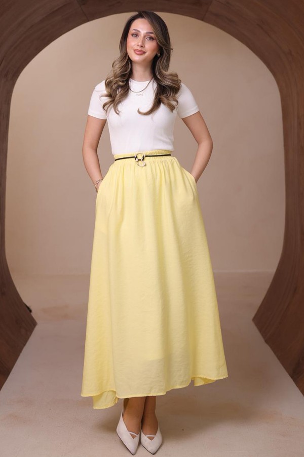 Modal Etek N218 Limon Sarısı