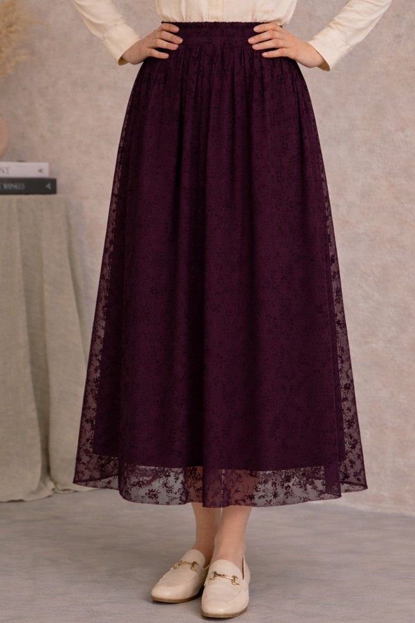 Danteli Flok Etek A220 Mürdüm Danteli Flok Etek A220 Mürdüm