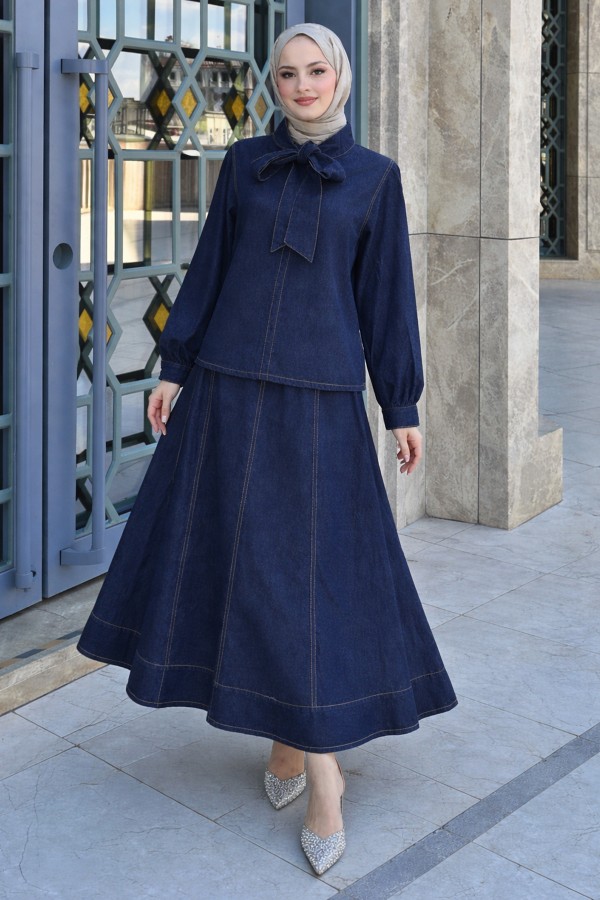 İkili Kot Takım M1005 Lacivert İkili Kot Takım M1005 Lacivert