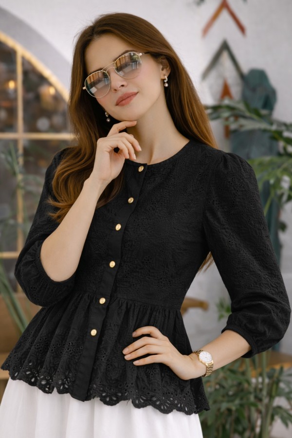 Fisto Gömlek A5003 Siyah