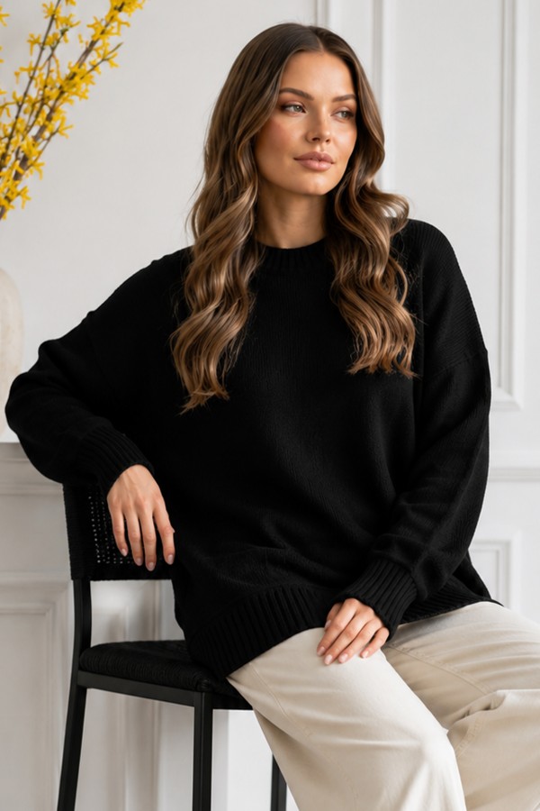 Triko Tunik R4517 Siyah Triko Tunik R4517 Siyah